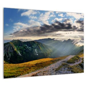 Obraz horskej skalnatej krajiny (70x50 cm)
