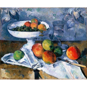 Reprodukcia, Obraz - Still Life with Fruit Dish, 1879-80, Paul Cezanne