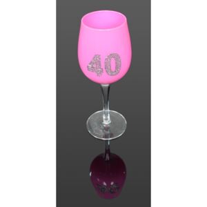 Čaša ružová " 40 "