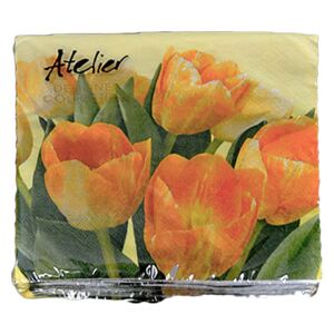 Servítky Atelier 33x33cm 20ks Tulip yellow