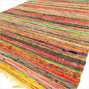 Luxusný ručne tkaný koberec - Žltý 154x90cm