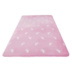 Svietiaci koberec, ružová/vzor, 80x150cm, GLOVIS TYP 2