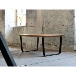 Benlemi Industriálny konferenčný stolík v tvare obdĺžnika FUNKY so zaoblenou podnožou Kvalita dreva: A/B najvyššia kvalita, Opracovanie hrany: Zaoblená hrana