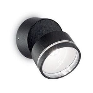 Ideal Lux Vonkajšie bodové LED svietidlo Omega Round AP1 nero 165387 černé