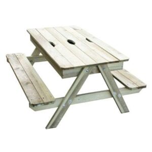 TRIGANO stolík drevený piknik s úložným priestorom