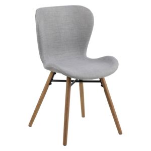Design Scandinavia Jedálenská stolička Matylda (Súprava 2 ks), sivá