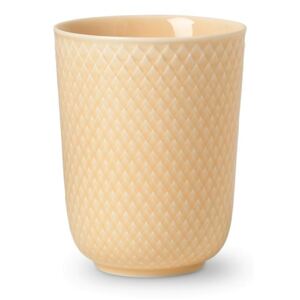 Porcelánový latte cup Rhombe Sand - 330 ml