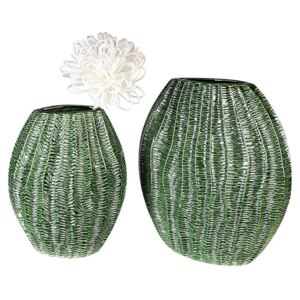 Papillon Keramická váza Organico, 31 cm, zelená