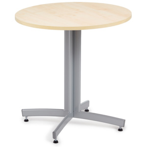 Jedálenský stôl Sanna, okrúhly Ø 700 x V 720 mm, breza / sivá