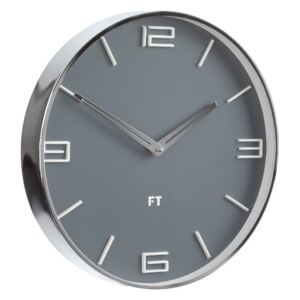 Future Time Dizajnové nástenné hodiny FT3010GY Flat grey 30cm