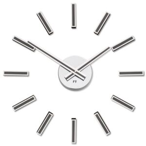 Future Time Dizajnové nalepovacie hodiny FT9400TT Modular titanium 40cm
