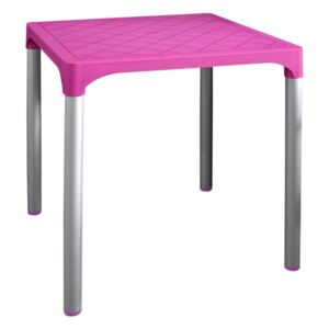 MEGA PLAST MP1351 VIVA stôl, polyratan ružová