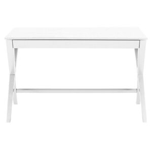 Design Scandinavia Pracovný stôl so zásuvkou Trixy, 120 cm, biela