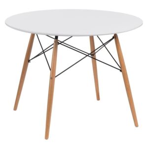 Mørtens Furniture Jedálenský stôl Desire, 100 cm, biela