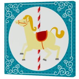 Mr.Fox Nástenný obraz Spit Spot - žltý kôň, 27x27 cm