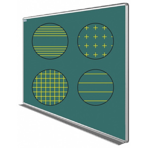 Magnetická tabuľa pre popis kriedou ŠKOL K 200 x 100 cm (potlač) - notová osnova (102001002201)