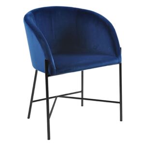 Nelson stolička modrá/čierna