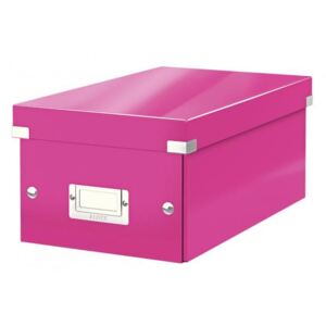 LEITZ Škatuľa na DVD Click & Store WOW ružová