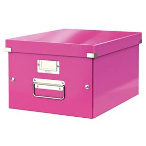 LEITZ Stredná škatuľa Click & Store ružová