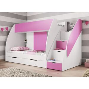 ID Multifunkčná poschodová posteľ Marko - viac farieb Farba: Ružová
