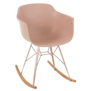 Ružová plastová hojdacie stoličky Swing - 69 * 56 * 79 cm