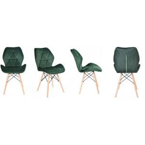 Jedálenské stoličky SKY zelené 4 ks