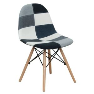 TEMPO KONDELA Candie 2 New Typ 3 jedálenská stolička vzor patchwork / buk