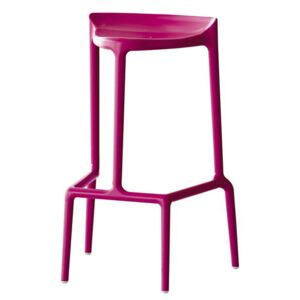 PEDRALI - Vysoká barová stolička HAPPY 490 DS - ružová