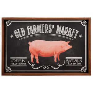 Vintage dekoračná tabuľka "OLD FARMERS MARKET", 56 x 2 * 37 cm20 x 30 cm