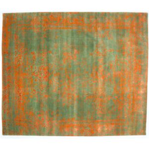 2,51 x 3,00m - Moderný zelený vintage koberec Empire Klassik