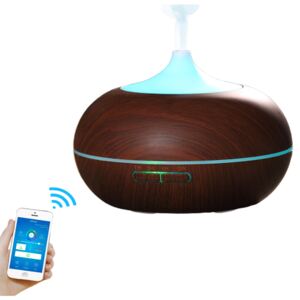 GoldSun Aroma Difuzér Smart Wifi "Easy Home 300ml" osviežovač a zvlhčovač vzduchu - Tmavé drevo