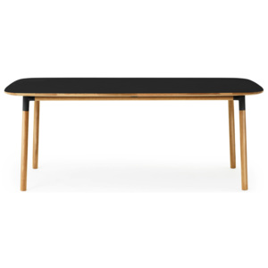 Normann Copenhagen Stôl Form 95x200 cm, čierna/dub