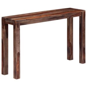 Konzolový stolík sivý 120x30x76 cm masívne sheeshamové drevo