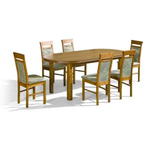 Stôl Baron + stoličky P-13 (1+6) - Súprava M16 - viac farieb