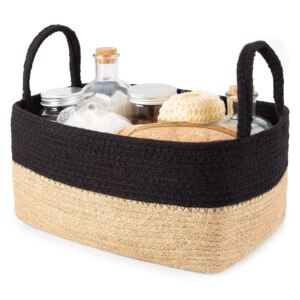 Úložný košík z juty a bavlny Compactor Basic, 29 x 20 cm