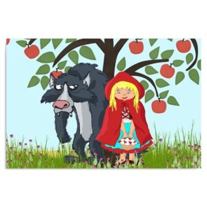 CARO Obraz na plátne - Little Red Riding Hood 70x50 cm