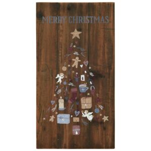 Dřevěná cedule Merry Christmas 34×65 cm