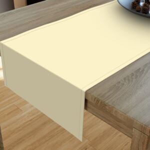 Goldea bavlnený behúň na stôl - smotanový 20x120 cm