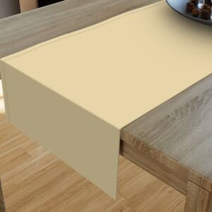 Goldea bavlnený behúň na stôl - béžový 20x140 cm
