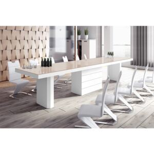 Luxusný rozkladací jedálenský stôl KOLOS 140 /až 332cm/ DOPRAVA ZADARMO