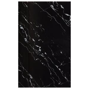 Stolová doska, čierna 100x62 cm, sklo s mramorovou textúrou