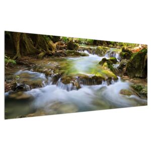 Obraz horského potoka (120x50 cm)