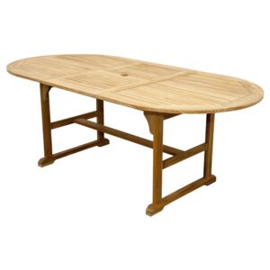 Stôl Teak rozkladací ovál 150 / 200x100 cm - Doppler