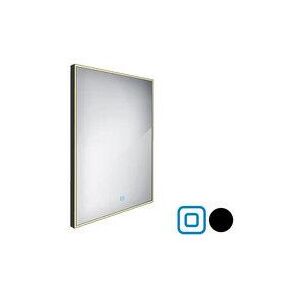 Černé LED zrcadlo 600x800 s dotykovým senzorem ZPC 13002V-90