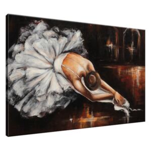 Ručne maľovaný obraz Rozcvička baletky 120x80cm RM2737A_1B