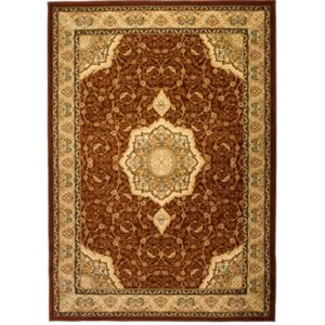 *Kusový koberec klasický vzor 2 hnedý, Velikosti 70x140cm