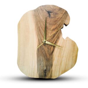 TIMMER wood decor RAW - Orechové drevené hodiny
