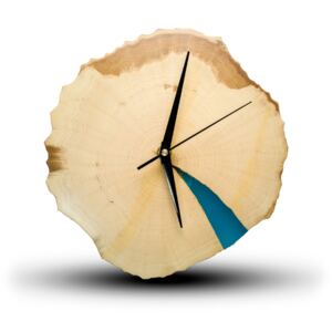 TIMMER wood decor RAW Resin - Bukové drevené hodiny