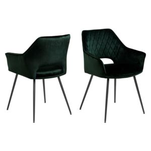 ACTONA Sada 2 ks – Jedálenská stolička Felina – zelená