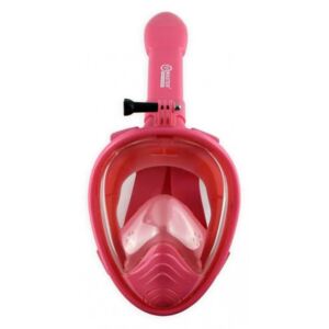 Master Celotvárová maska na šnorchlovanie MASTER XS - Ružová